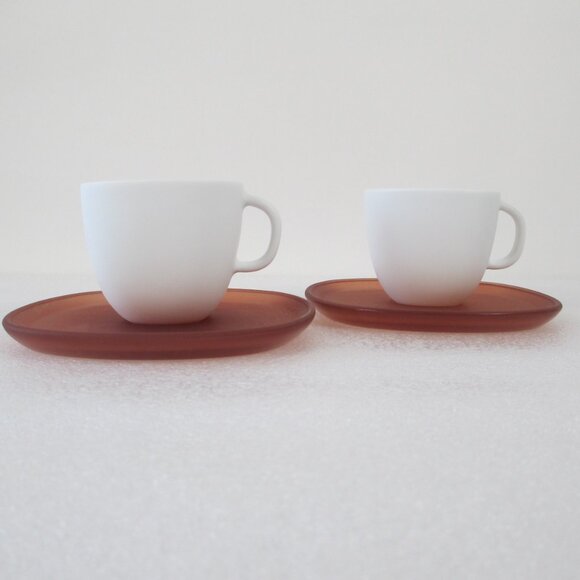 SET OF TWO NESPRESSO "LUME" EXPRESSO CUPS & SAUCERS - Picture 4 of 10